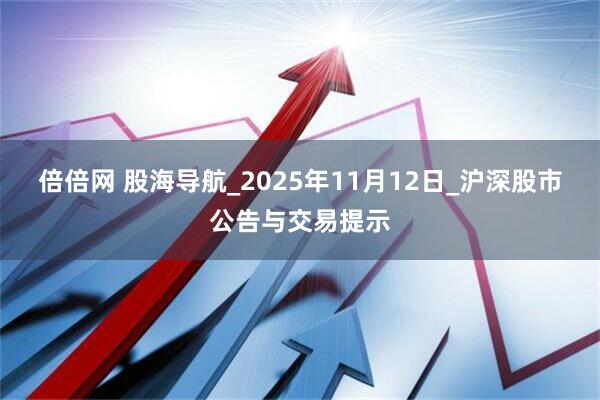 倍倍网 股海导航_2025年11月12日_沪深股市公告与交易提示